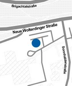 Vorschau: Karte von Donaueschingen, Kreiskrankenhaus