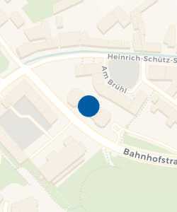 Vorschau: Karte von Volksbank eG Gera Jena Rudolstadt, SB-Standort Bad Köstritz