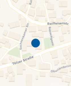 Vorschau: Karte von Raiffeisenbank im Oberland eG - Geschäftsstelle Reichersbeuern