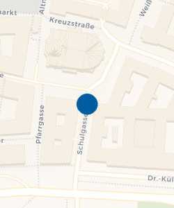 Vorschau: Karte von Taxihalteplatz Kreuzkirche