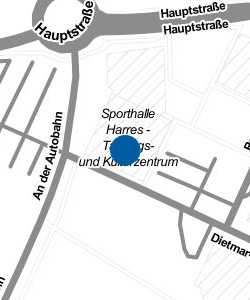 Vorschau: Karte von Sporthalle Harres - Tagungs- und Kulturzentrum