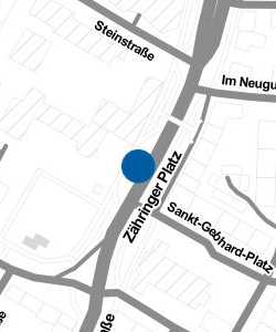 Vorschau: Karte von Zähringer Platz