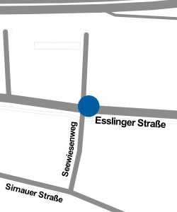 Vorschau: Karte von Haltestelle Deizisau Esslinger Str.