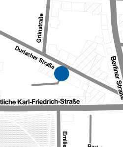 Vorschau: Karte von Pforzheim, Durlacher Straße