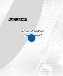 Vorschau: Karte von Rheinstrandbad Rappenwört