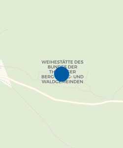 Vorschau: Karte von Weihestätte des Bundes der Thüringer Berg-, Burg- und Waldgemeinden
