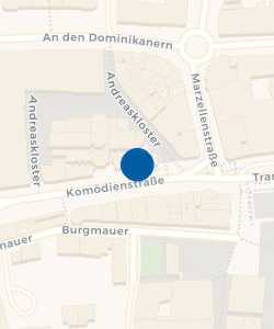 Vorschau: Karte von Bushaltestelle Komödienstraße / Marzellenstraße