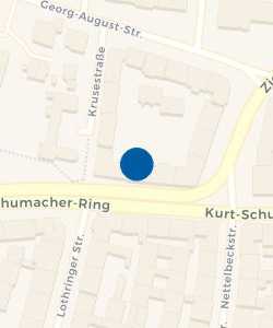Vorschau: Karte von book-n-drive Carsharing Station Kurt-Schumacher-Ring 36