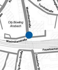 Vorschau: Karte von Ansbach Maximilianstr.
