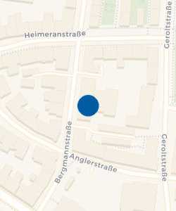 Vorschau: Karte von Postbank Filiale, Bergmannstraße 47 - 49, 80339 München