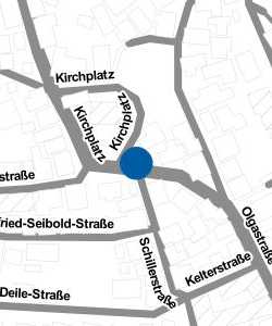 Vorschau: Karte von Grunbach Kirchplatz Süd