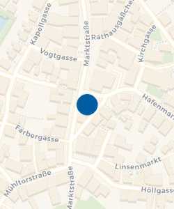 Vorschau: Karte von Altstadtzentrum mit Touristikservice