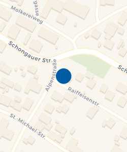 Vorschau: Karte von Raiffeisenbank Pfaffenwinkel Geschäftsstelle Altenstadt
