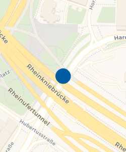 Vorschau: Karte von Bushaltestelle Landtag/Kniebrücke