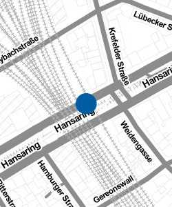 Vorschau: Karte von Köln Hansaring