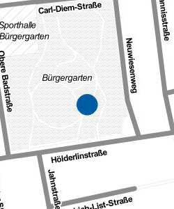 Vorschau: Karte von Tischtennisplatte im Bürgergarten
