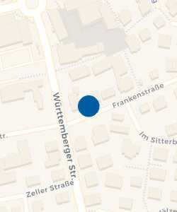 Vorschau: Karte von AOK Baden-Württemberg - KundenCenter Reutlingen-Nord