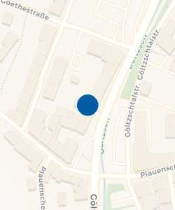Vorschau: Karte von Medizinisches Versorgungszentrum am Klinikum Obergöltzsch Rodewisch Außenstelle Auerbach