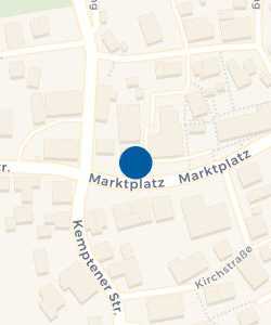 Vorschau: Karte von Genossenschaftsbank Unterallgäu eG – Niederlassung Markt Rettenbach