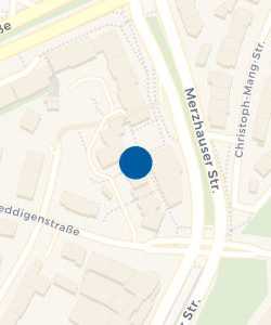 Vorschau: Karte von Quartiersbüro "Westlich Merzhauser Straße" der Quartiersarbeit Unterwiehre