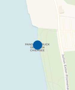 Vorschau: Karte von Panoramablick über den Chiemsee