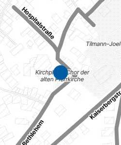 Vorschau: Karte von Kirchplatz / Chor der alten Pfarrkirche