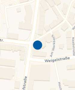 Vorschau: Karte von Volksbank Raiffeisenbank Nordoberpfalz eG - Geschäftsstelle Weiden, Johannisstraße