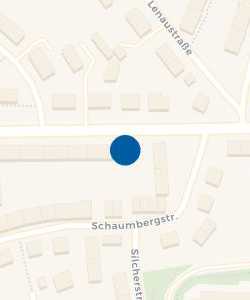 Vorschau: Karte von Bushaltestelle Bushaltestelle Schaumbergstraße