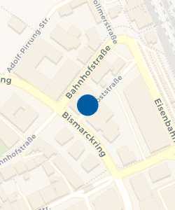 Vorschau: Karte von Volksbank Ulm-Biberach eG Geschäftsstelle Bismarckring, Biberach