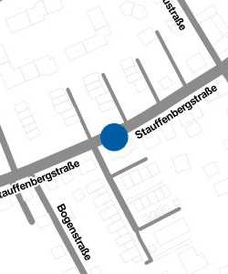 Vorschau: Karte von Haltestelle Pfuhl, Stauffenbergstraße