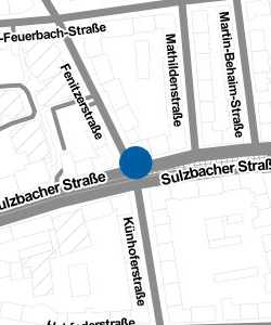 Vorschau: Karte von Sparkasse Nürnberg Geschäftsstelle Sulzbacher Straße