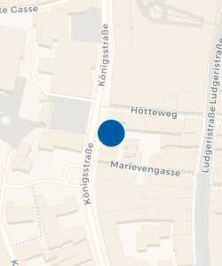 Vorschau: Karte von Königspassage Münster