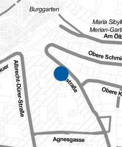 Vorschau: Karte von Treffpunkt Führungen - Felsengänge Nürnberg