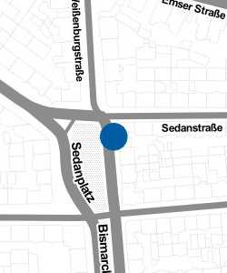 Vorschau: Karte von Taxihalteplatz Sedanplatz