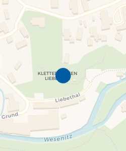 Vorschau: Karte von Klettergarten Liebethal