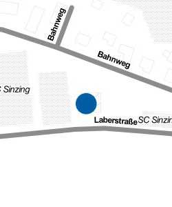 Vorschau: Karte von Sportheim, SC Sinzing