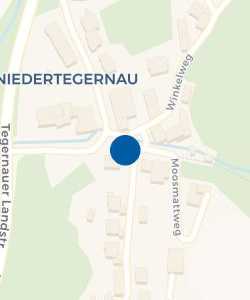 Vorschau: Karte von Niedertegernau Wanderrouten-Orientierungspunkt