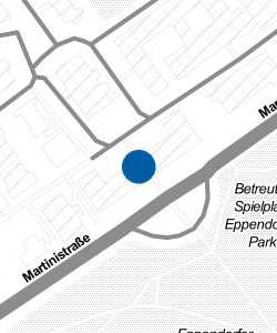 Vorschau: Karte von Univ.Klin. Hamburg-Eppendorf Klin. u Poliklin. für Unfall-, Hand- u. Wied.Herst.-Chirurgie