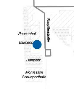 Vorschau: Karte von Übergang der Mensa zum Hauptgebäude der Montessori-Schule