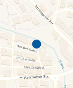 Vorschau: Karte von Volksbank Ermstal-Alb eG, Geschäftsstelle Riederich