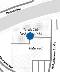 Vorschau: Karte von Tennis Club Neckar Ilvesheim