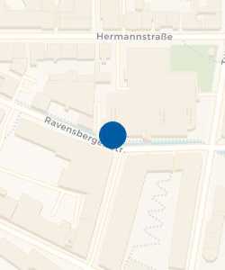 Vorschau: Karte von Parkhaus Hermannstraße - Zufahrt Ravensberger Str.