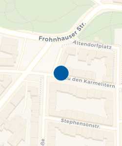Vorschau: Karte von Bezirksdienstanlaufstelle Frohnhausen - Polizeipräsidium Essen / Mülheim a.d. Ruhr