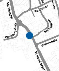 Vorschau: Karte von Dahn, Weißenburger Straße (B 427) / Hasenbergstraße