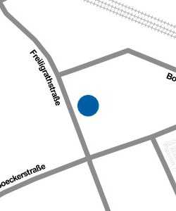 Vorschau: Karte von Städtische Tageseinrichtung für Kinder und Familienzentrum Freiligrathstraße