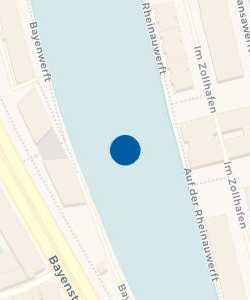 Vorschau: Karte von Rheinau Sporthafen Köln Marina RSK