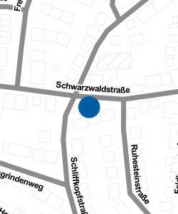 Vorschau: Karte von Schwarzwaldstraße / Schiffkopfstraße