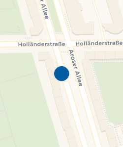 Vorschau: Karte von Bushaltestelle Holländerstr./Aroser Allee (Berlin)