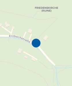 Vorschau: Karte von Zum Standort der ehemaligen Friedenskirche aus der Grubenzeit