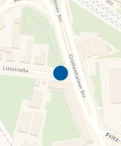 Vorschau: Karte von Taxistand Liststrasse